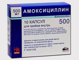 Antibiotický amoxicilin