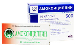 Antibiotický amoxicilin