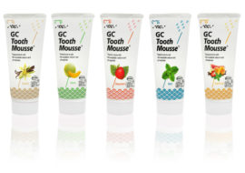 Assortiment de différentes saveurs Tooth Mousse