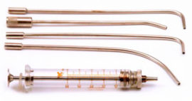 Palatine tonsil lavage syringe