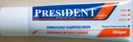 President Unique Fluoride-Free Toothpaste